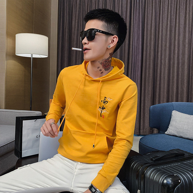 2026秋季男士新款连帽套头卫衣青少年学生修身外套C203-G5066-P45，女装短外套，电商C208