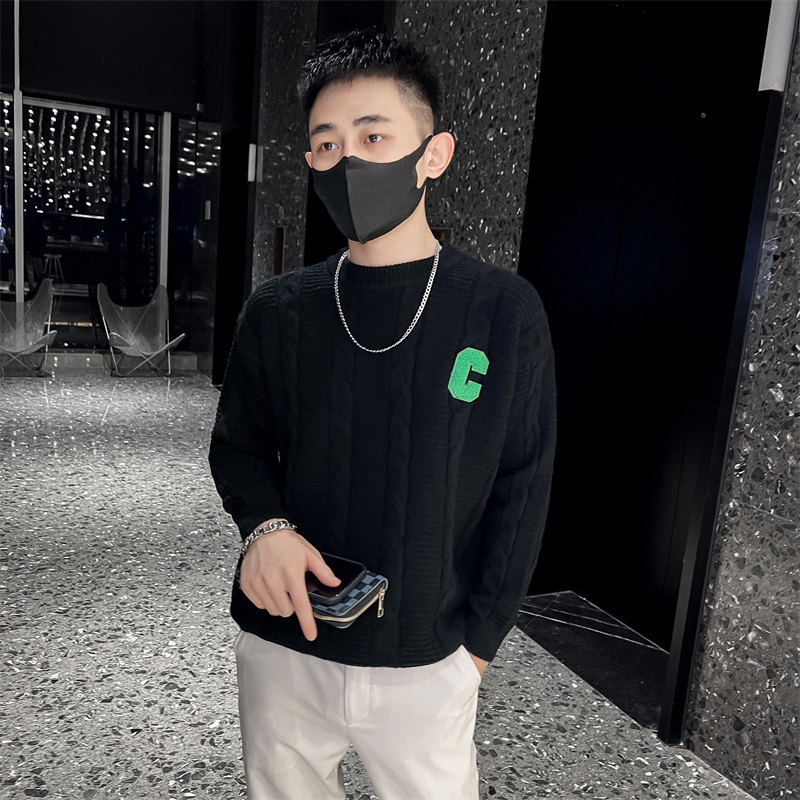 社会小伙秋冬季男士针织衫圆领套头线衣加厚保暖毛衣C203-8840P68,男装针织衫/毛衣,电商C208