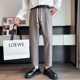 2025秋季男士潮流直筒西裤轻奢风高品质纯色休闲裤C203-6705-P58，男装西裤，电商C208