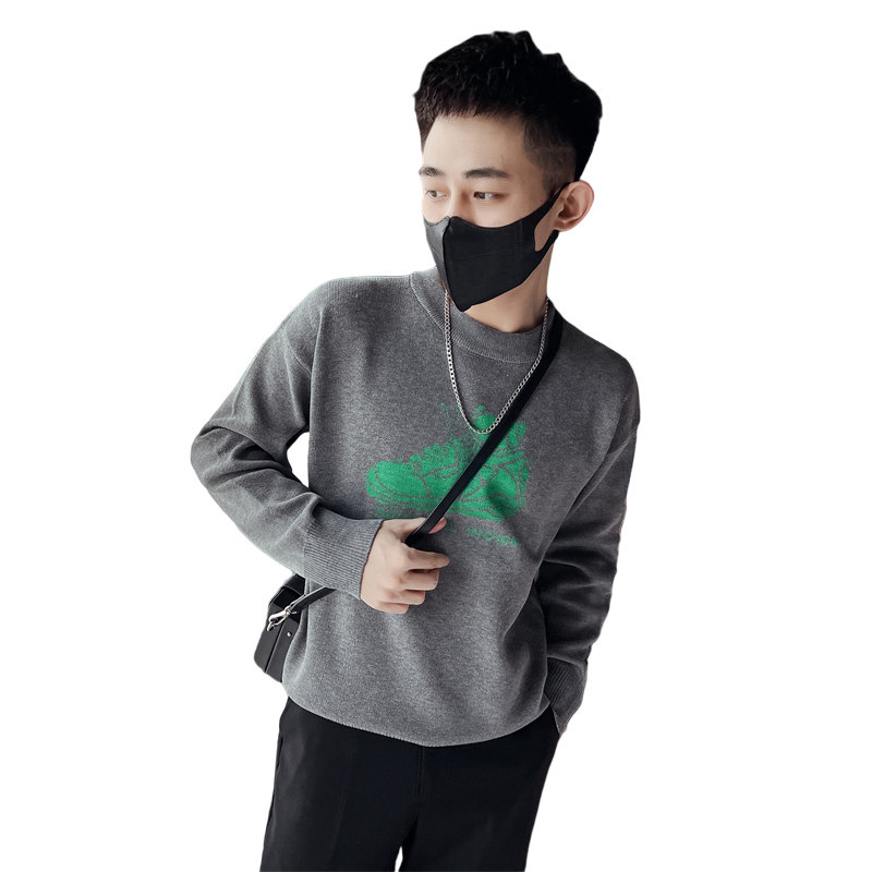 精神小伙冬季男士圆领针织衫时尚潮流个性休闲毛衣男C203-8842P68,男装针织衫/毛衣,电商C208