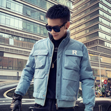 2026冬季新款男士外套青少年帅气炸街棉衣男C203-1022特P118控168，男装棉衣，电商C208