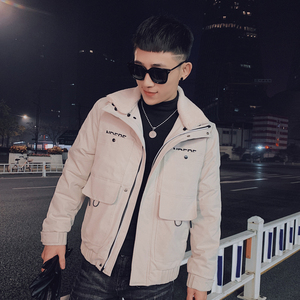 社会小伙冬季新款羽绒服男立领韩版修身外套潮C203-1036P165控229，男装羽绒服，电商C208