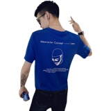 社会小伙夏季男士圆领宽松T恤卡通印花短袖打底衫C203-22035-P38，男装T恤，电商C208