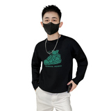 社会小伙冬季男士圆领针织衫时尚潮流修身提花毛衣男C203-8842P68，男装针织衫/毛衣，电商C208