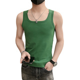 精神小伙青年男生流行背心夏季圆领休闲纯色无袖T恤C203-8826-P28，男装背心/马甲，电商C208