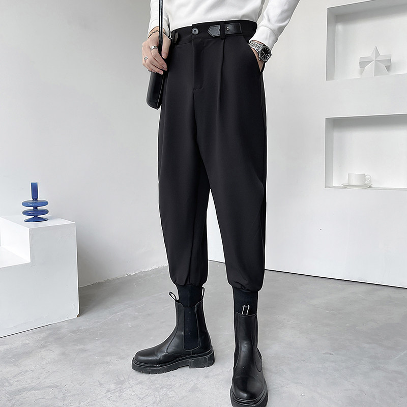 2025秋季轻熟风高品质抖音直播魔术贴哈伦裤马丁靴裤子男6669-P58，男鞋马丁靴，电商C208