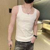 精神小伙青年男生流行背心夏季圆领休闲纯色无袖T恤C203-8826-P28，男装背心/马甲，电商C208