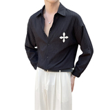 2025秋季新款男士高品质纯色衬衫轻熟风绿色休闲衬衣男C203-8834，男装衬衫，电商C208