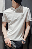 2026夏季男士新款短袖翻领Polo衫休闲百搭个性T恤男C203-8803-P58，男装T恤，电商C208