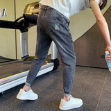 精神小伙春夏季男士修身牛仔裤潮牌休闲新款九分裤C203-6744特P48,男装牛仔裤,电商C208, 精神小伙春夏季男士修身牛仔裤潮牌休闲新款九分裤C203-6744特P48,男装牛仔裤,电商C208,