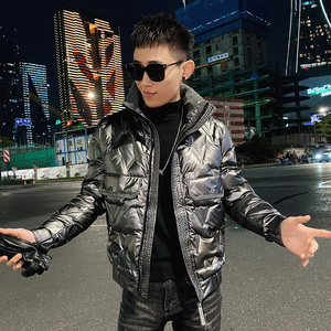 冬季潮流亮面男士羽绒服青少年学生外套男C203-5109R-特P168控238，男装羽绒服，电商C208