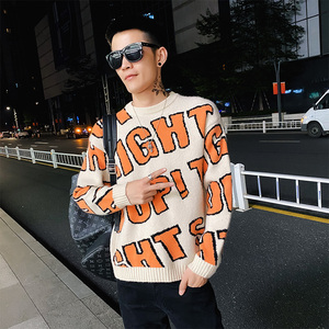 精神小伙秋冬季男士加厚保暖针织衫宽松休闲毛衣C203-5088-特P68图片