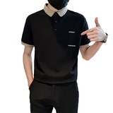 夏季男士印花短袖T恤2025新款半袖Polo衫潮牌体恤C203-8865-特P48，男装T恤，电商C208