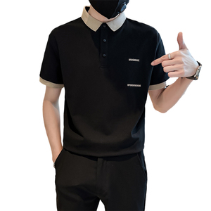 夏季男士印花短袖T恤2025新款半袖Polo衫潮牌体恤C203-8865-特P48图片