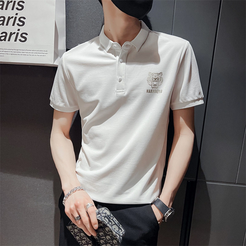 2026夏季男士新款短袖翻领Polo衫休闲百搭个性T恤男C203-8803-P58图片