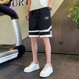 社会小伙夏季男士五分裤潮流印花运动短裤沙滩裤C208-6751-特P38，男装牛仔裤，电商C208
