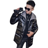 社会小伙冬季男士连帽羽绒服加厚保暖白鸭绒外套C203-5138-特P195，男装羽绒服，电商C208