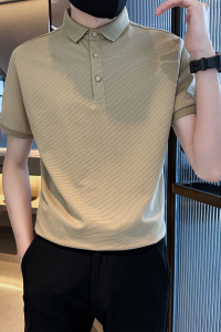 时尚百搭青年男士商务Polo衫2025夏季新款短袖t恤C208-8878-特P45图片