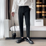 英伦雅痞风男装铅笔秋季垂感男士长裤休闲修身直筒薄款九分小西裤,男装西裤,电商C208, 英伦雅痞风男装铅笔秋季垂感男士长裤休闲修身直筒薄款九分小西裤,男装西裤,电商C208,