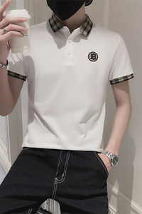 精神小伙2026夏季男士短袖Polo衫潮流刺绣翻领T恤男C203-8808-P58图片