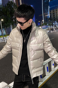 社会小伙冬季压花立领羽绒服男生流行外穿休闲外套C203-1030-P155图片