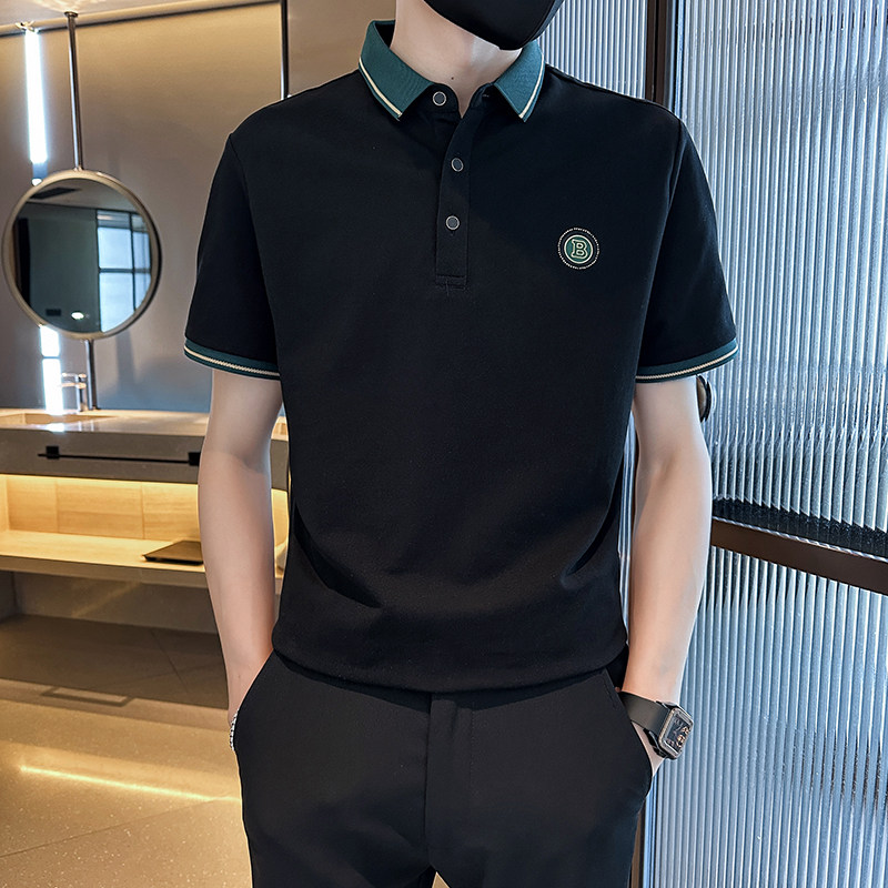 夏季青年男生新款短袖Polo衫帅气百搭半袖体恤男C208-8875-特P48图片