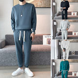 2025秋冬季男士卫衣卫裤两件套有加绒和不加绒套装C203-6723-P88，男装休闲裤，电商C208