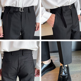 2025夏季新款男生百搭休闲裤轻熟风薄款纯色西裤男C203-6699-P58，男装西裤，电商C208