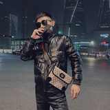 精神小伙冬季压花立领羽绒服男生流行外穿休闲外套C203-1030-P155，男装羽绒服，电商C208