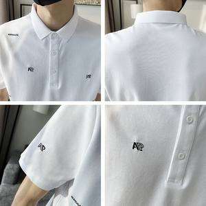 精神小伙夏季男士polo衫翻领短袖t恤潮牌个性上衣男C203-8852-P58图片