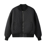 2025新款男士纯色短款棉夹克绿色休闲秋冬季羽绒棉服C203-1065P98，男装夹克，电商C208