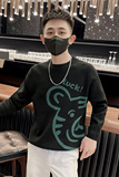 2025秋冬季新款男士修身毛衣圆领长袖个性提花针织衫C203-8844P58，男装针织衫/毛衣，电商C208