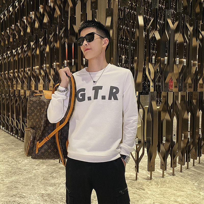 2026春秋季新款男士卫衣精神小伙帅气百搭上衣C203-5202-P58控78，男装卫衣，电商C208