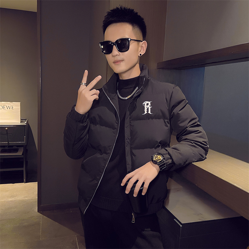 秋冬季男士棉服外套修身短款男款加厚精神小伙棉袄潮1079P118，男装棉衣，电商C208