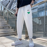 青年男生春秋季华夫格纯色束脚休闲裤时尚百搭运动裤C203-6701P58，女装休闲裤，电商C208