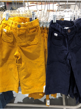 Gap女幼童阔腿宽松休闲裤子600395秋冬新款儿童牛仔裤810357