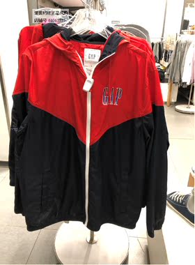 gap休闲连帽夹克防风男士外套