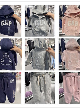 Gap婴儿LOGO连帽衫819745裤子819742卫衣裤783554/783102/784493