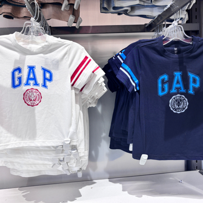 Gap男童夏季新款吸湿速干凉感撞色短袖T恤儿童装运动上衣466207