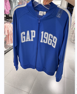 现货Gap夏季 棒球服男童602182 LOGO轻薄凉感防晒衣儿童装 新款