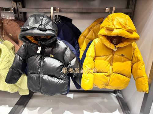 馨妈奥莱采购gap男女童连帽羽绒服冬季保暖外套蓬松加厚824321