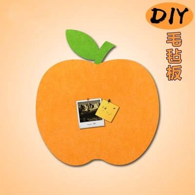 苹果造型毛毡板墙贴幼儿园背景墙