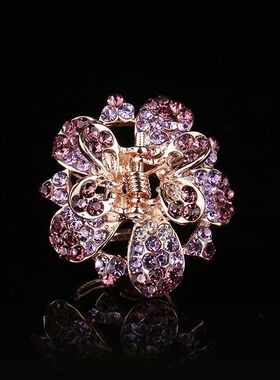 头饰品水钻小号发夹韩国镶钻刘海小抓夹淑女顶夹韩式发抓发卡夹子