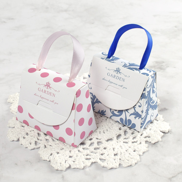 清新创意ins少女风手提包造型纸盒可爱糖果迷你口红包装卡纸定做