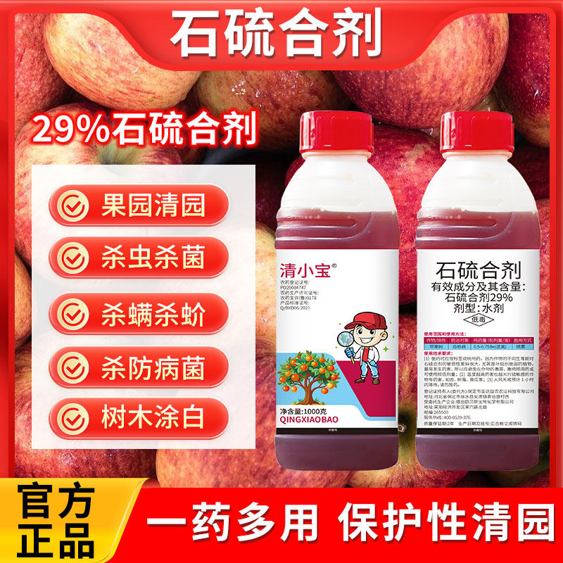 果园柑橘石硫合剂清园杀虫杀螨