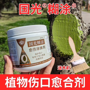 国光树皮伤口愈合剂涂膜剂大树果树修剪切口防腐烂涂抹剂糊涂送刷