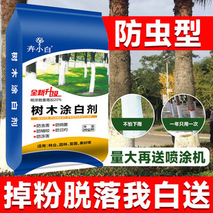 树木涂白剂大树刷白树干果树防冻抗病防寒杀菌防寒冻石灰粉20公斤
