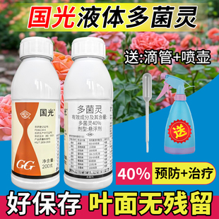 国光多菌灵粉杀菌剂花卉多肉月季果树黑斑白粉病害消毒农药送喷壶