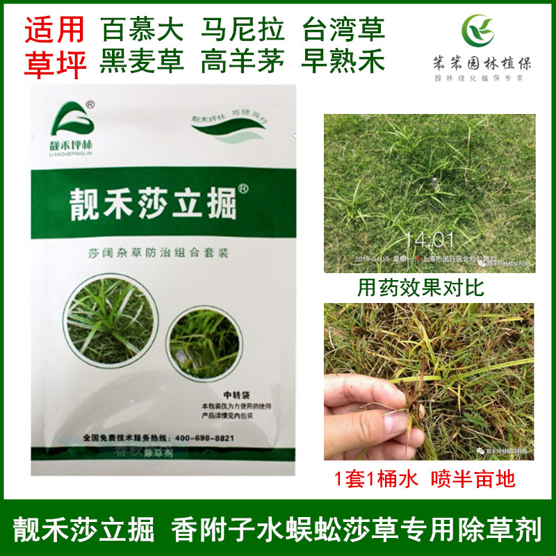 靓禾莎立掘草坪除草剂莎草净百慕大马尼拉除香附子水蜈蚣杂草40g