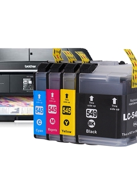 适用兄弟LC549墨盒彩色LC595 LC599 LC545 DCP-J100 J105打印机墨